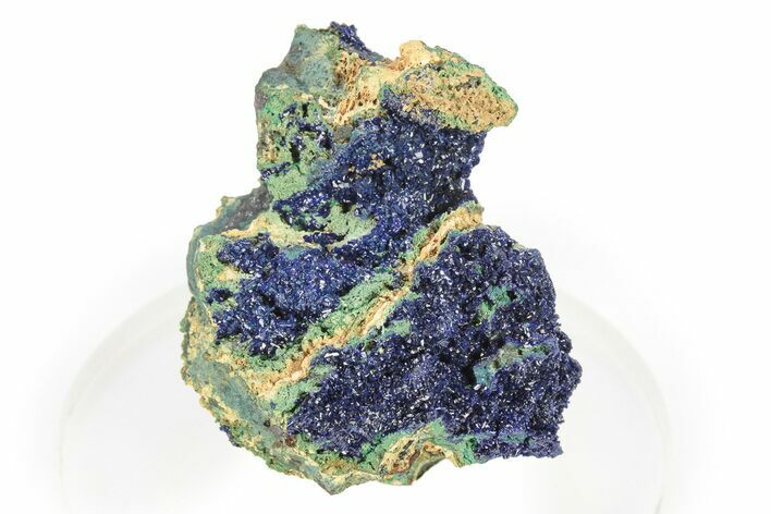 Sparkling Druzy Azurite and Malachite Cluster - Morocco #274532